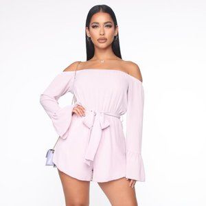 Simple Smiles Romper - Lavender